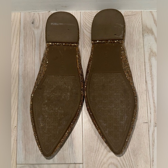 Birdies The Swan Jeweled Gold Sparkle Mule Slide Slipper 8 - Picture 7 of 7